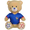 Image de Peluche Fff Equipe De France De Football, Ours Maillot 24 Cm Blanc