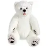 Image de Peluche - Ours Grizzly Assis Brun - 42 Cm Blanc