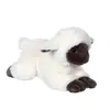 Image de Peluche - Peluche Agneau Douceur Beige Et Gris - 20 Cm Blanc