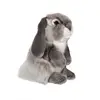 Image de Peluche - Peluche Lapin Bélier Gris - 18 Cm Gris