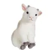 Image de Peluche - Peluche Bébé Biquette Blanche - 26 Cm Blanc