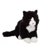 Image de Peluche - Peluche Chat Mimiz Noir Et Blanc - 28 Cm Noir