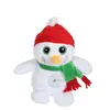 Image de Peluche - Noel Pétillous Sonore 16 Cm - Bonhomme De Neige Blanc