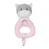Image de Hochet Rainbow Chat - 15 Cm Rose