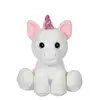 Image de Peluche - Peluche puppy Eyes Pets Licorne Blanche Et Rose - 40 Cm Rose