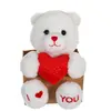 Image de Peluche - Les P'tits Lovers Ourson Rouge - 14 Cm Rouge