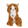 Image de Peluche - Peluche Chat Mimi Cats Sonore Roux - 18 Cm Marron