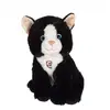 Image de Peluche - Peluche Chat Mimi Cats Sonore Noir - 18 Cm Noir