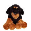 Image de Peluche - Peluche Floppipup Rottweiler - 22 Cm Marron