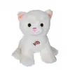 Image de Peluche - Dogz & Kats Sonores 18 Cm - Chat Blanc