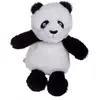 Image de Peluche - Panda Econimals En Peluche Éco-conçue - 15 Cm Noir