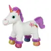Image de Peluche - Peluche Lica Bella Sonore, Blanche Et Violet 22 Cm Violet