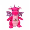 Image de Peluche - Peluche Dragon Sonore, Rose 17 Cm Rose