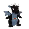 Image de Peluche - Peluche Dragon Sonore, Noir 17 Cm Noir