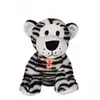 Image de Peluche - Peluche Savanoos Sonore - Tigre Blanc - 15 Cm Blanc