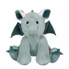 Image de Peluche - Peluche Dragon Trendy Color Vert D'eau - 50 Cm Vert