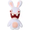 Image de Peluche Lapins Crétins Bouche Ouverte - 18 Cm Blanc