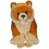Image de Peluche - Peluche Chiens Réalistes Assis - Peluche Loulou De Poméranie - 25 Cm Beige