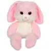Image de Peluche Lapin Leggies Rose Poudré - 48 Cm Blanc