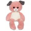 Image de Peluche - Peluche Chien Leggies Rose Poudré Et Gris - 48 Cm Rose