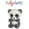 Image de Peluche - Peluche Panda Ping Cutydoos Gris Ardoise   13 Cm Blanc