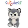 Image de Peluche - Peluche Chien Husky Skandy Cutydoos Gris Bleuté   13 Cm Blanc