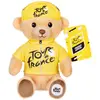 Image de Peluche - Peluche Officielle Ours Tour De France - Maillot Et Casquette Vainqueur Étape Jaune - 15 Cm Jaune