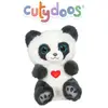 Image de Peluche - Peluche Panda Smoky Gris Ardoise Cutydoos Love - 13 Cm Gris