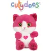 Image de Peluche - Peluche Chat Berry Rose Framboise Cutydoos Love - 13 Cm Rose
