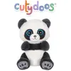 Image de Peluche - Peluche Panda Ping Cutydoos Gris Ardoise "  23 Cm Noir