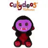 Image de Peluche - Peluche Cutydoos Halloween Vampire Draco Noir, Violet Et Rouge Bordeaux   13 Cm Rouge