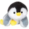 Image de Peluche - Peluche Floppy Choopy Pingouin Noir Blanc Et Gris   22 Cm Gris