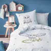 Image de Parure De Lit Imprimée 100% Coton, Harry Potter Owl Blanc