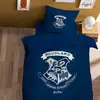 Image de Parure De Lit Imprimée 100% Coton, Harry Potter Preppy Bleu Nuit