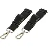 Image de Lot De 2 Attaches Poussette Universelles Pour Sac À Langer Noir