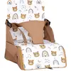 Image de Rehausseur De Chaise Bébé Nomade En Tissu Camel