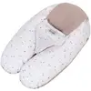 Image de Coussin D'allaitement Et De Grossesse 3en1 Multirelax Éponge Noisette Pois Blanc