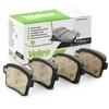 Image de VALEO 302216 Jeu de plaquettes de frein ESSENTIAL Essieu arrière, sans palpeur d'usure intégré, avec tôle anti-bruit