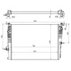 Image de VALEO 735184 Radiateur du moteur ailettes jointes mécaniquement, Aluminium, sans thermostat de liquide de refroidissement
