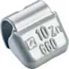 Image de TIPTOP - Masse 161 jante tôle à bord plat zinc plastifié 40g - lot de 10 pcs - 5666400