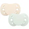 Image de Sucette Anatomique Essentielle - 0-6 Mois - Lot De 2 Vert + Beige