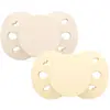 Image de Sucette Anatomique Essentielle - 6-18 Mois - Lot De 2 Jaune + Beige