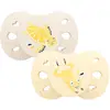 Image de Sucette Anatomique Animaux - 0-6 Mois - Lot De 2 Jaune + Beige
