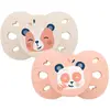 Image de Sucette Anatomique Animaux - 18+ Mois - Lot De 2 Rose + Beige