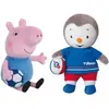 Image de Peluche Georges Jemini T'choupi & Peppa Pig (x2) Multicolore 17 cm 024261