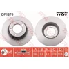 Image de TRW DF1876 Disque de frein plein, peint
