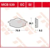 Image de TRW MCB539SI Jeu de plaquettes de frein