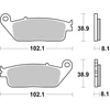 Image de TRW MCB598 Jeu de plaquettes de frein