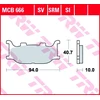 Image de TRW MCB666SV Jeu de plaquettes de frein