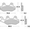 Image de TRW MCB689 Jeu de plaquettes de frein
